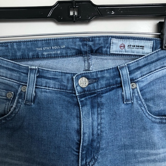 AG the stilt toll up jeans womens medium wash - Picture 3 of 5